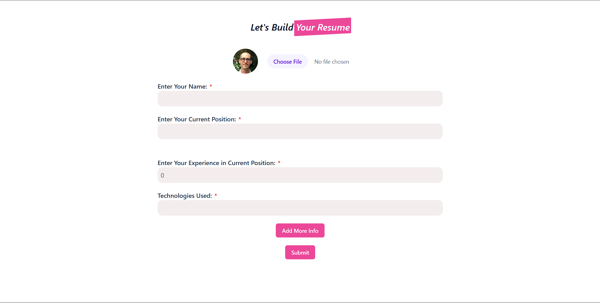 Resume Builder